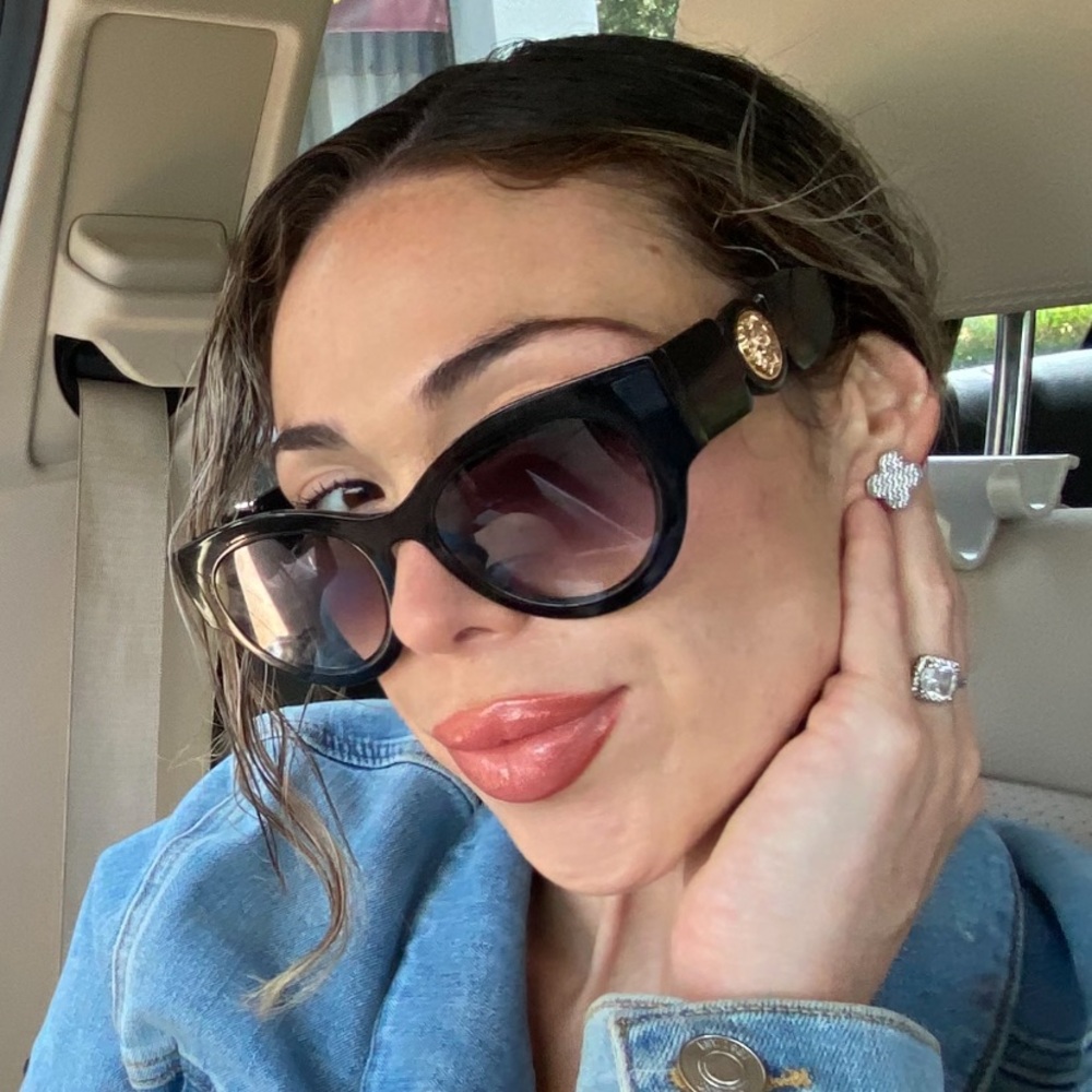 Versace inspired iconic black sunglasses